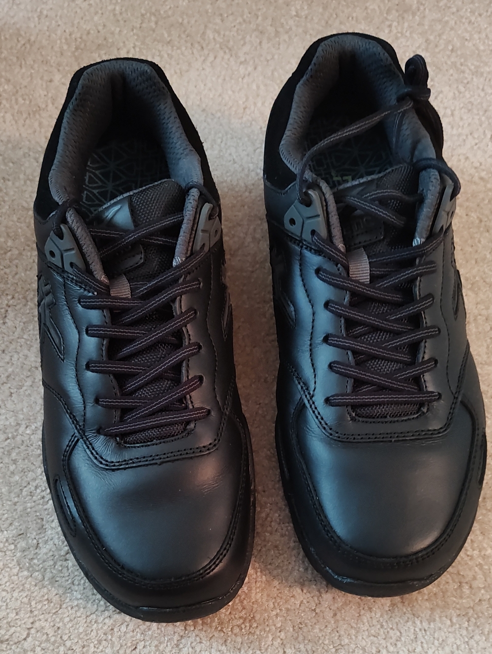 KURU Men's Black Athletic Lace-Up Sneakers